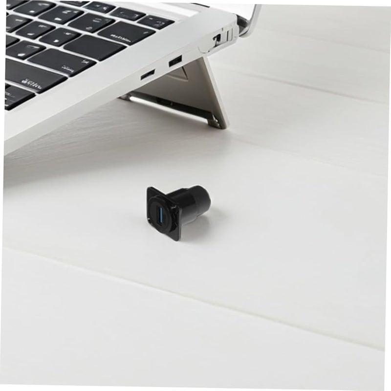 Gadpiparty 2pcs USB Panel Mount Socket Coupler Dual Port for Industrial Equipment Computers Printers - Image 5